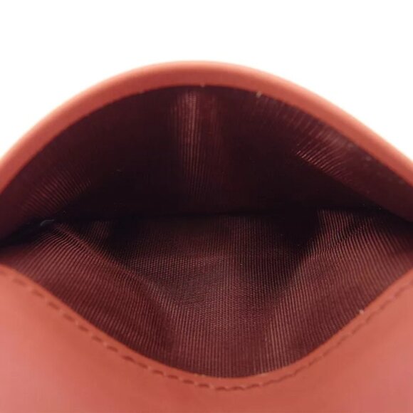 miu miu leather Authentic used B1114 press card case crocodile tone pink type - Picture 8 of 9